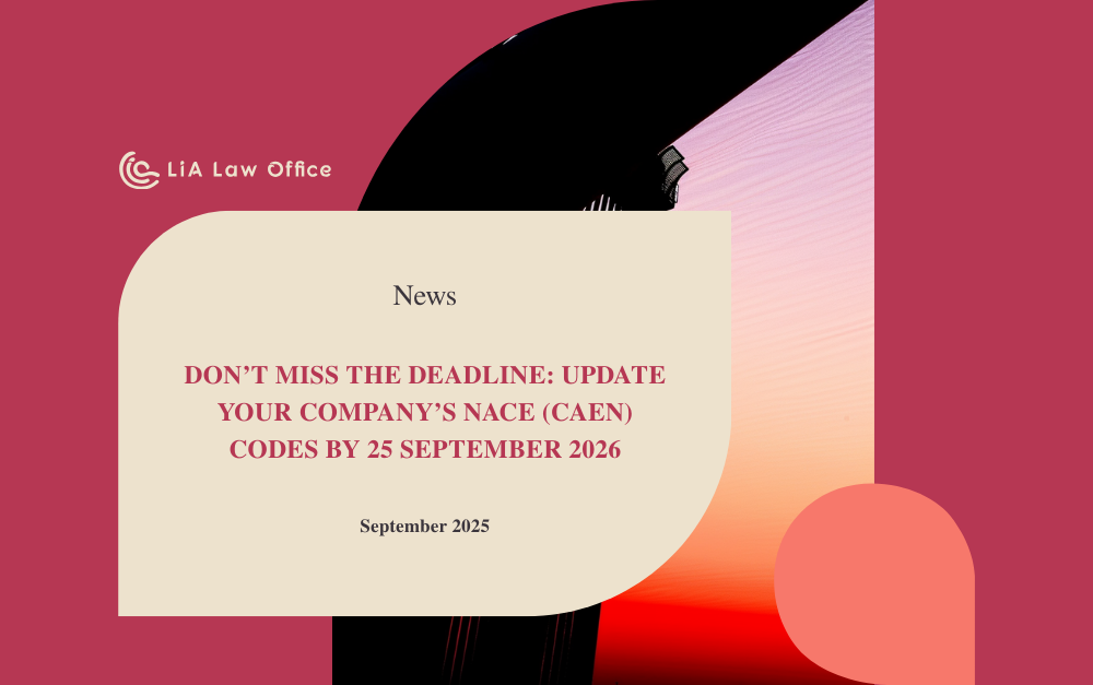 Update Your Company’s NACE (CAEN) Codes By 25 September 2026